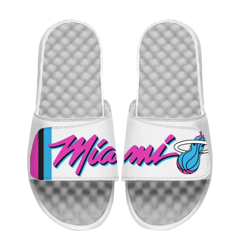 Islide Miami HEAT Original Vice Split Wordmark Sandals sold by Miami Heat Store
