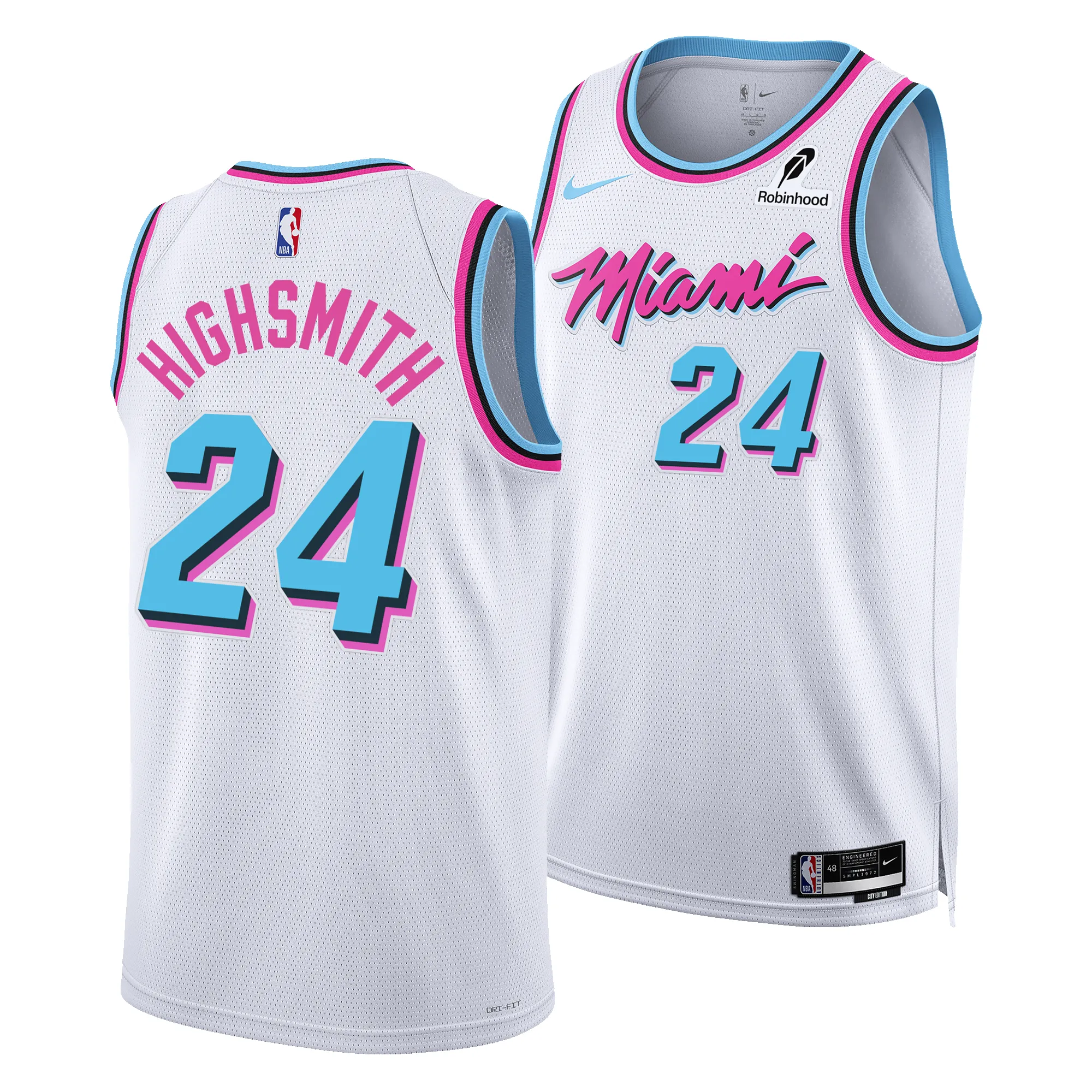 Haywood Highsmith Nike Original Vice Youth Swingman Jersey sold by Miami Heat Store product image thumbnail 3