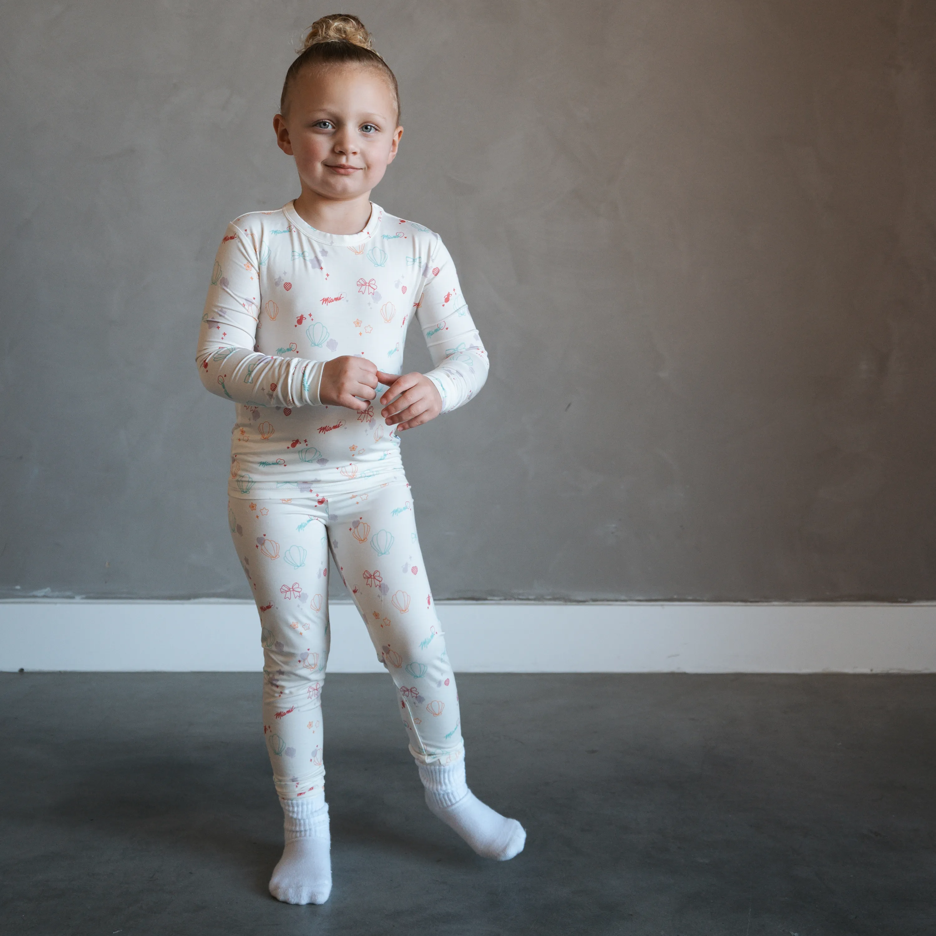 Court Culture x Everyday Leisure Neon Dreams 2-Piece PJ Set sold by Miami Heat Store