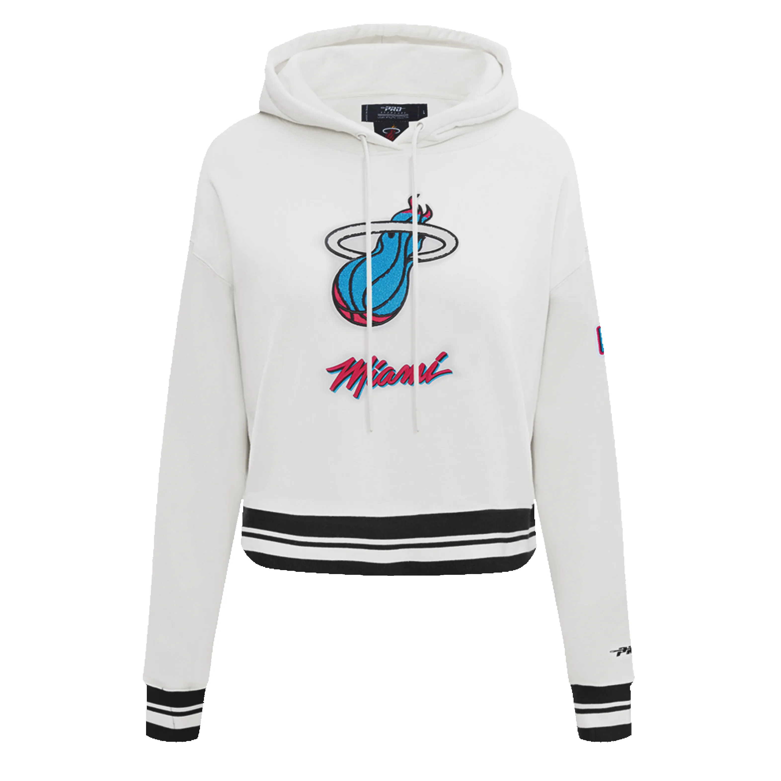 Pro Standard Miami HEAT Original Vice Girls Cropped Hoodie sold by Miami Heat Store
