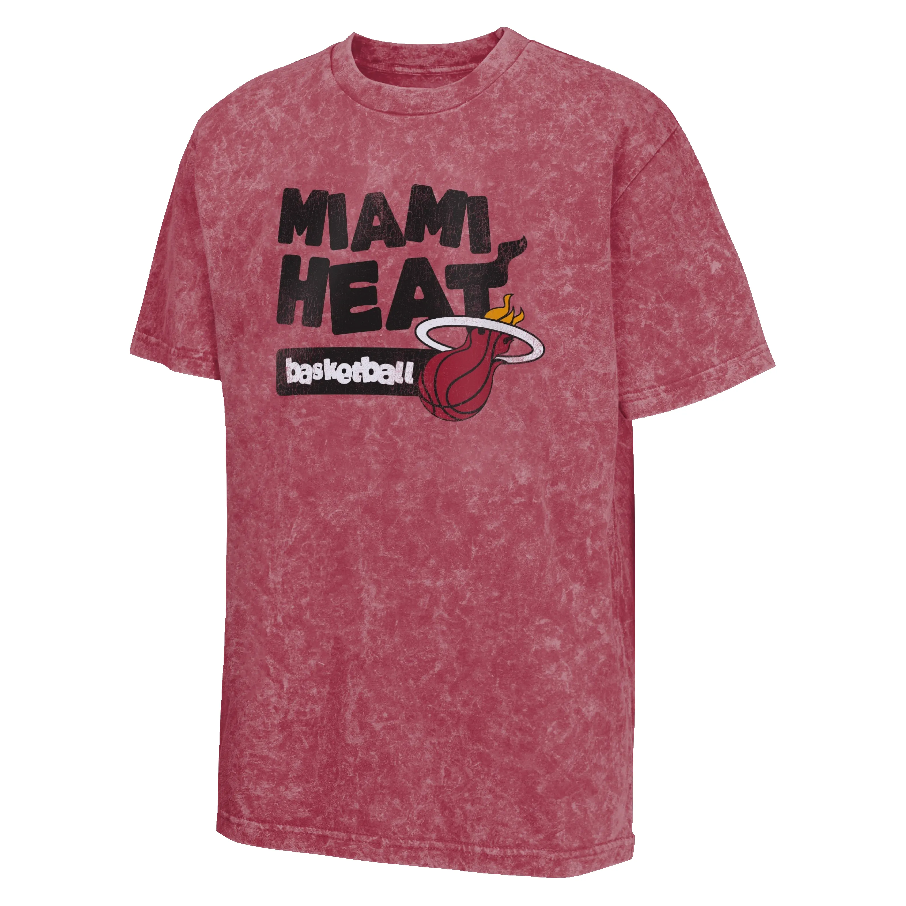 Court Culture Faded Fire Youth Tee sold by Miami Heat Store