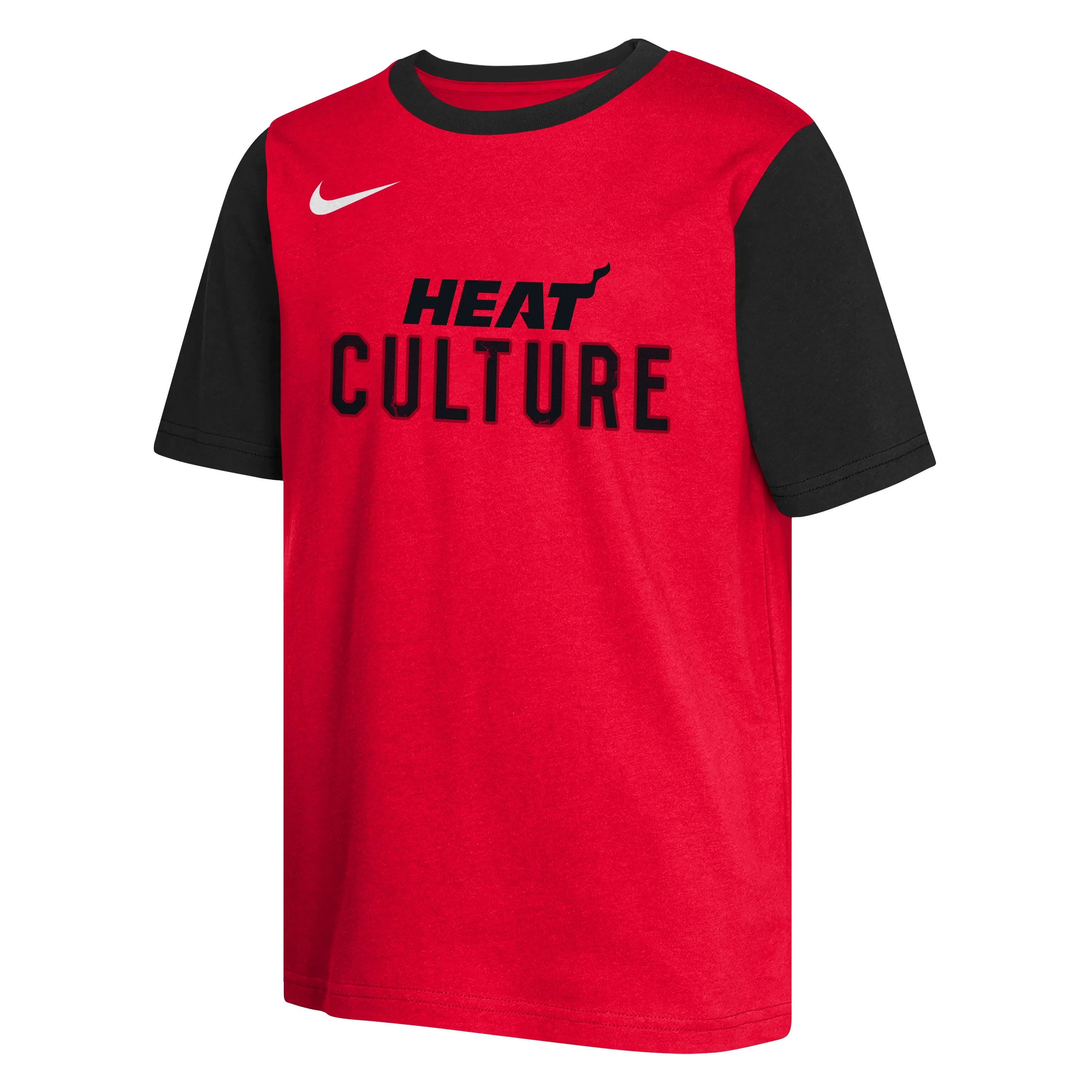 Nike HEAT Culture: Blood Red Youth Colorblock Tee sold by Miami Heat Store