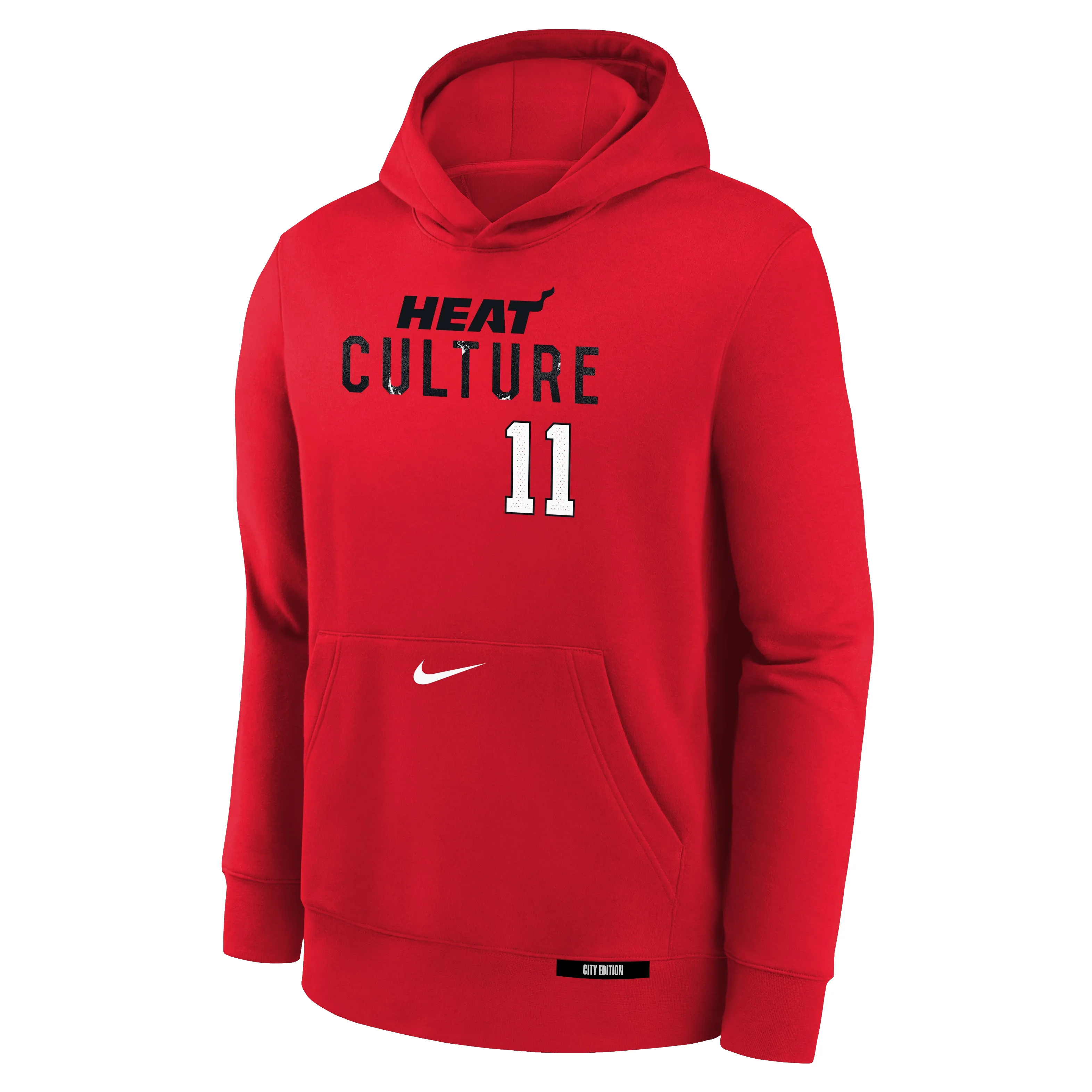 Jaime Jaquez Jr. Nike HEAT Culture: Blood Red Name & Number Youth Hoodie sold by Miami Heat Store