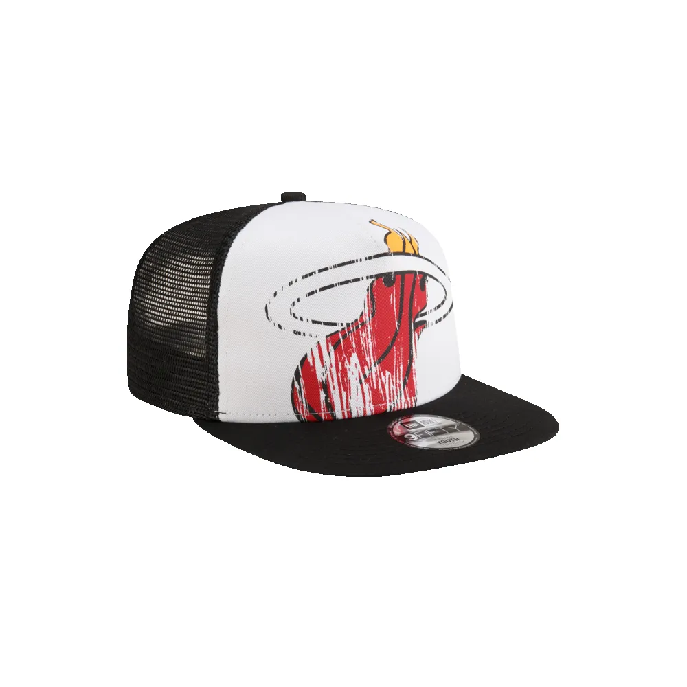 New Era Miami HEAT Distressed Youth Snapback sold by Miami Heat Store product image thumbnail 5