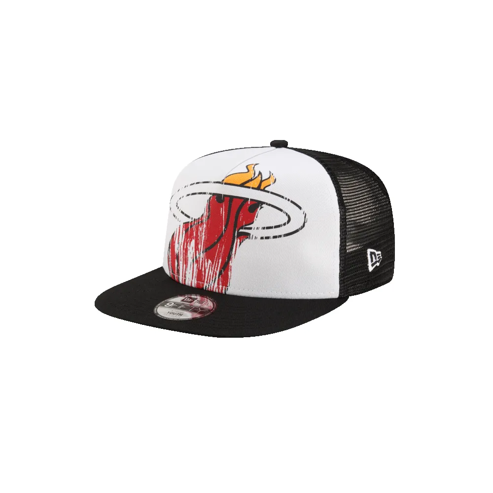 New Era Miami HEAT Distressed Youth Snapback sold by Miami Heat Store product image thumbnail 3