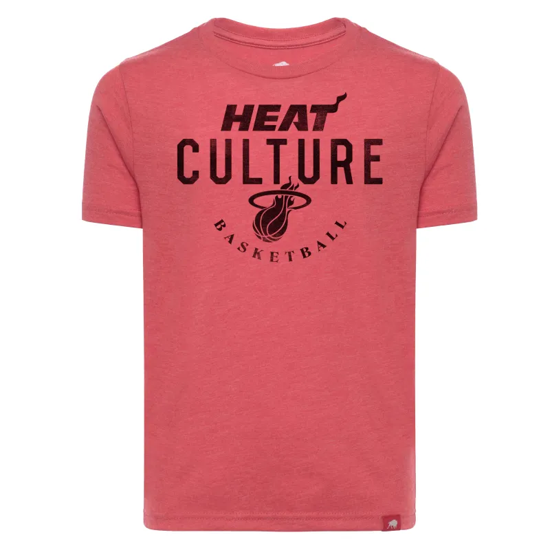 Sportiqe HEAT Culture: Blood Red Youth Tee sold by Miami Heat Store