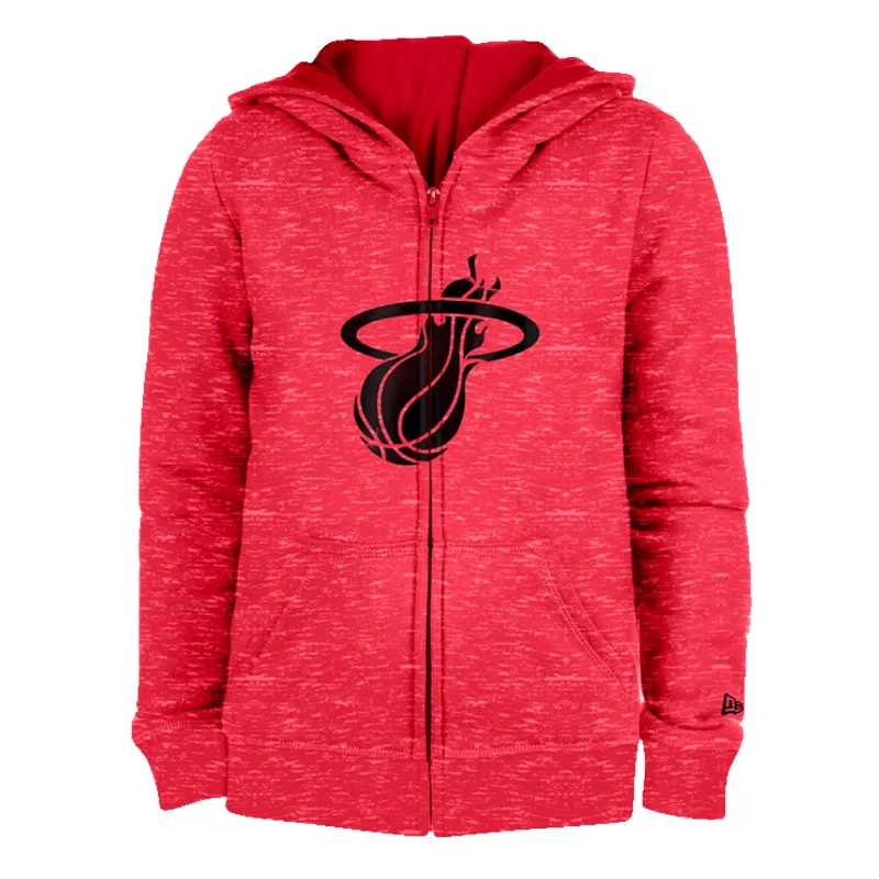 New Era HEAT Culture: Blood Red Logo Youth Hoodie sold by Miami Heat Store