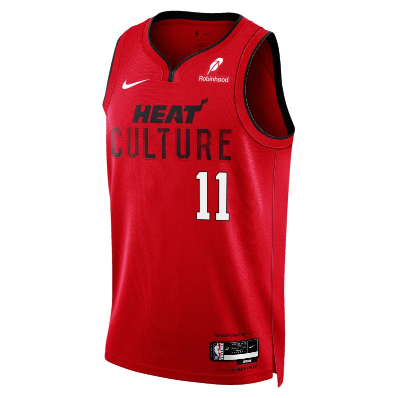 Jaime Jaquez Jr. Nike HEAT Culture: Blood Red Youth Swingman Jersey sold by Miami Heat Store