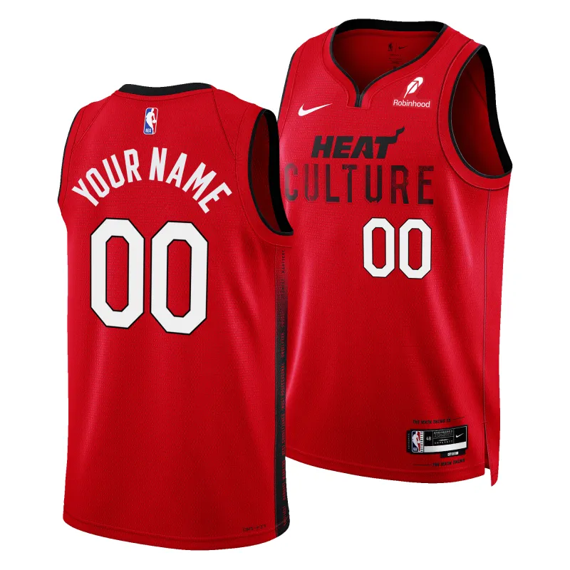 Personalized Nike HEAT Culture: Blood Red Youth Swingman Jersey made by Nike