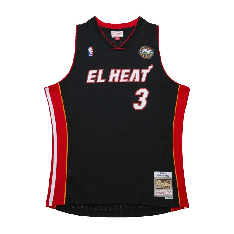 Dwyane Wade Mitchell & Ness 2008-09 EL HEAT Youth Swingman Jersey sold by Miami Heat Store