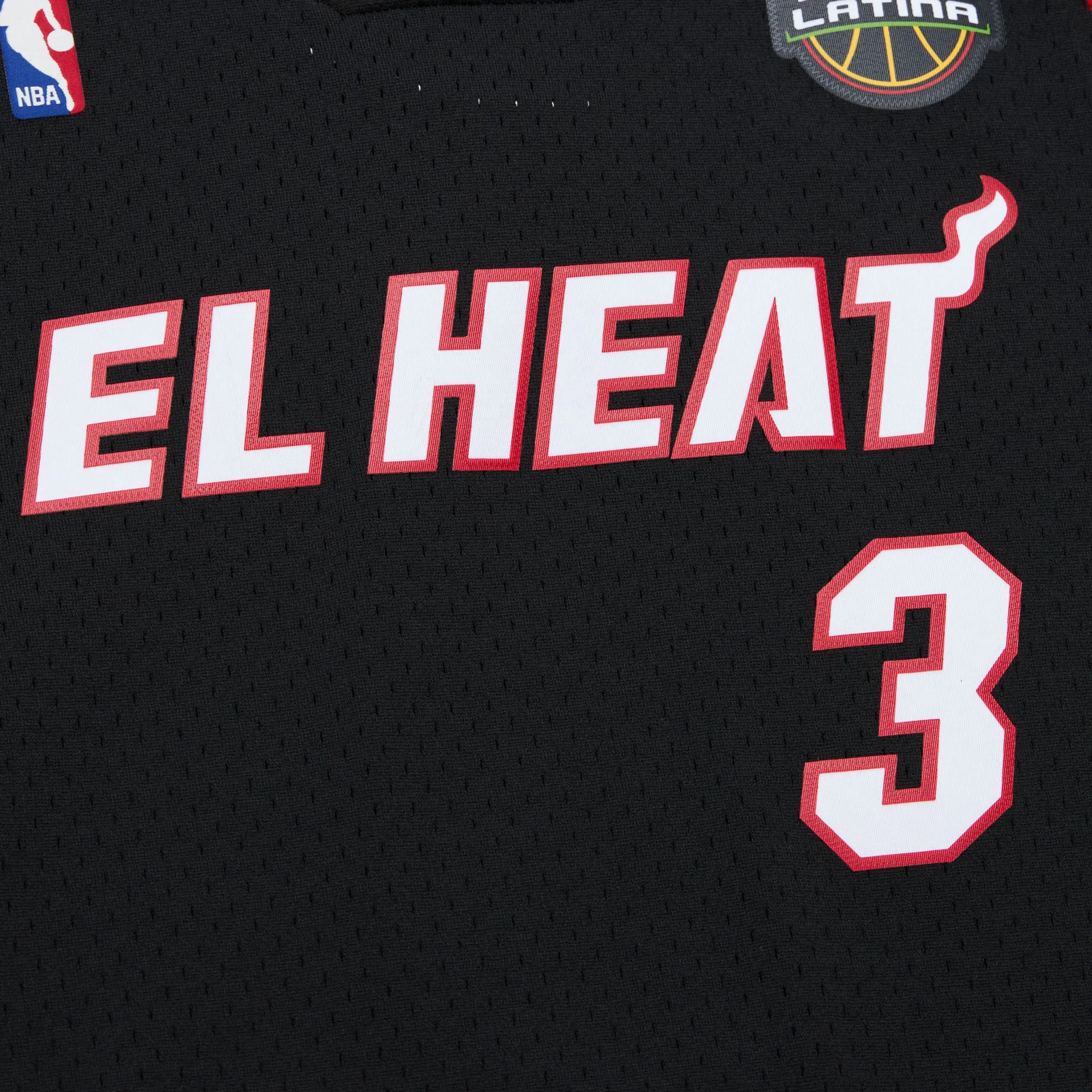 Dwyane Wade Mitchell & Ness 2008-09 EL HEAT Youth Swingman Jersey sold by Miami Heat Store product image thumbnail 3