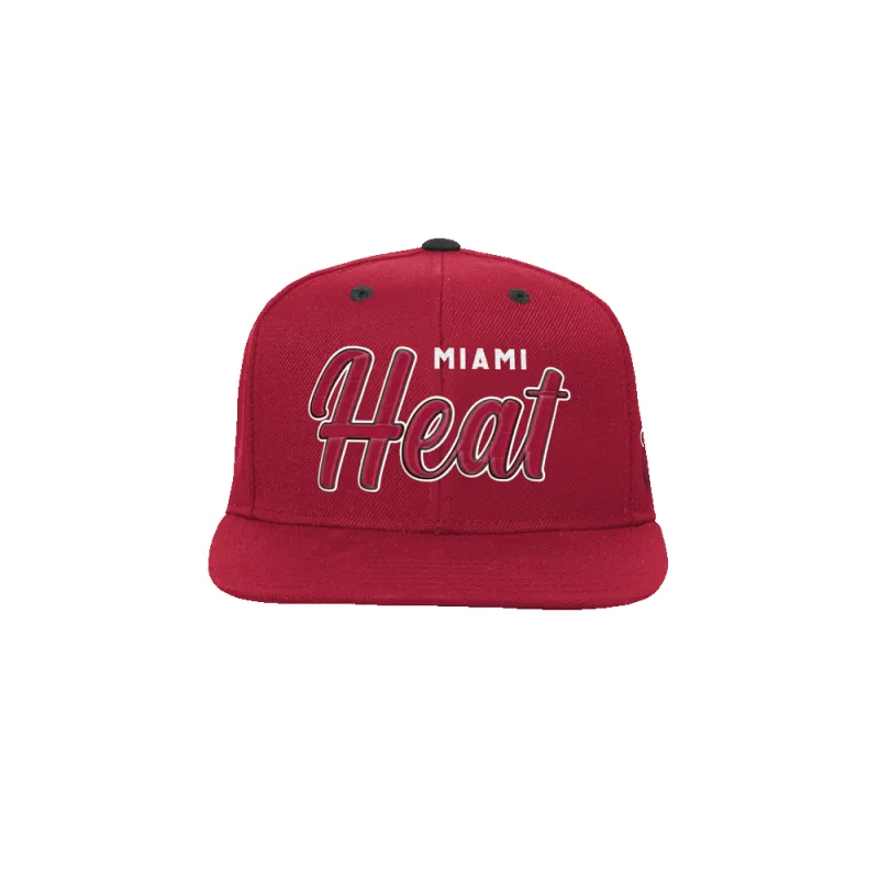 Miami HEAT Script Red Youth Snapback sold by Miami Heat Store