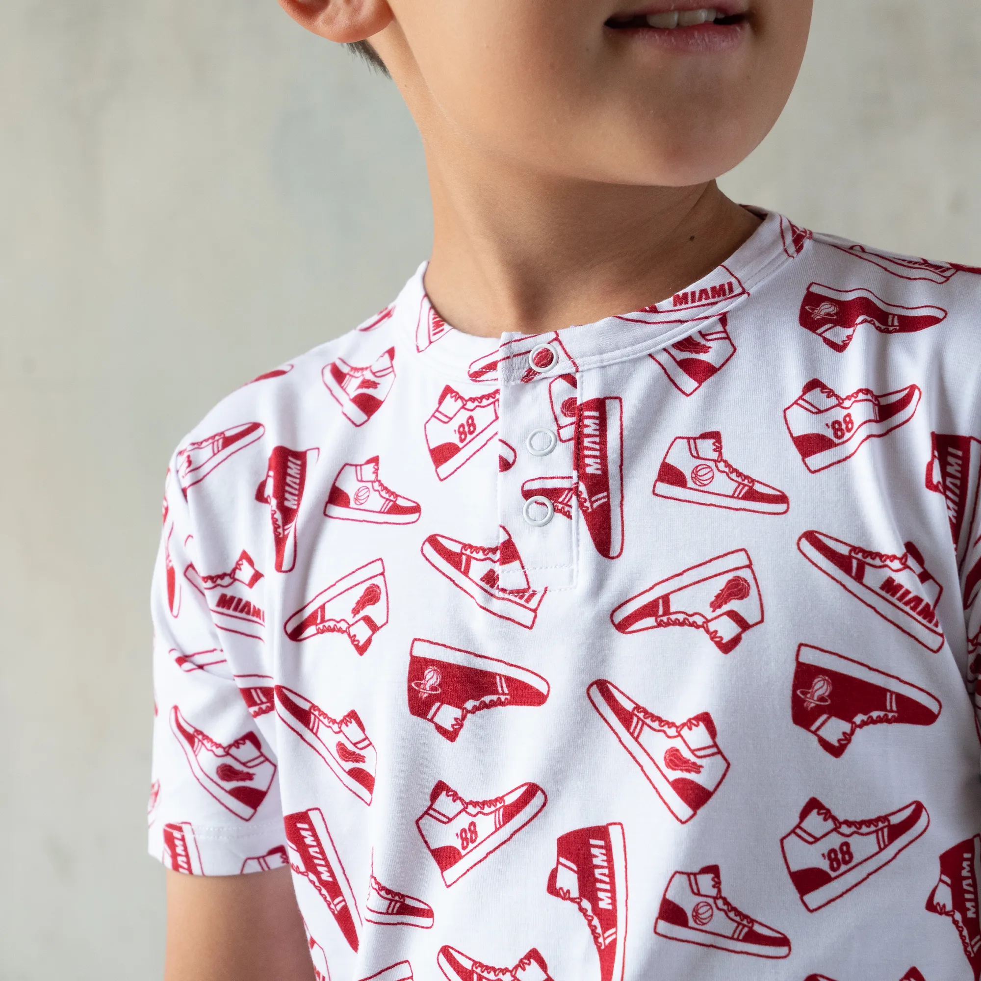 Court Culture X Everyday Leisure Sneakers Short Sleeve PJ Set sold by Miami Heat Store product image thumbnail 3