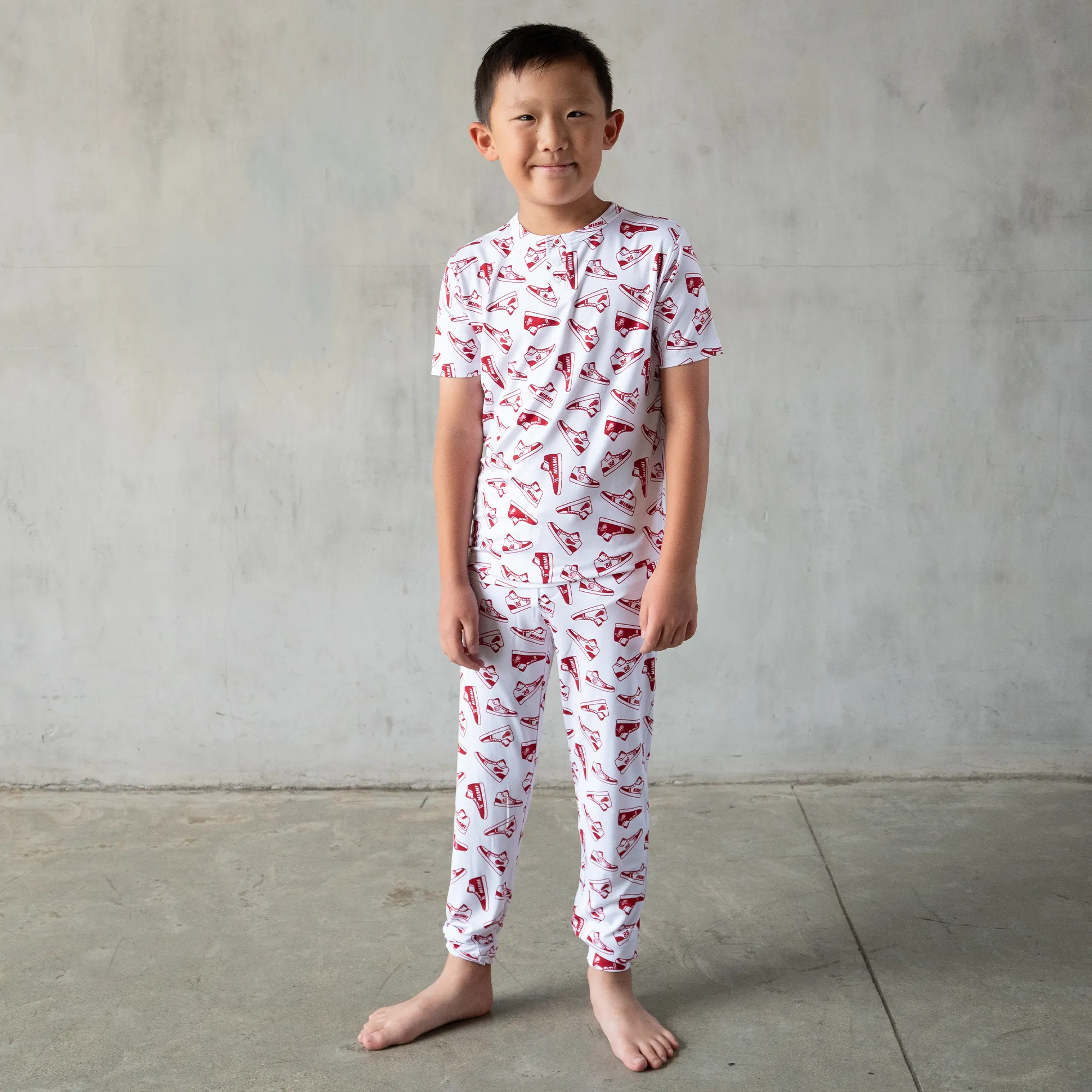 Court Culture X Everyday Leisure Sneakers Short Sleeve PJ Set sold by Miami Heat Store