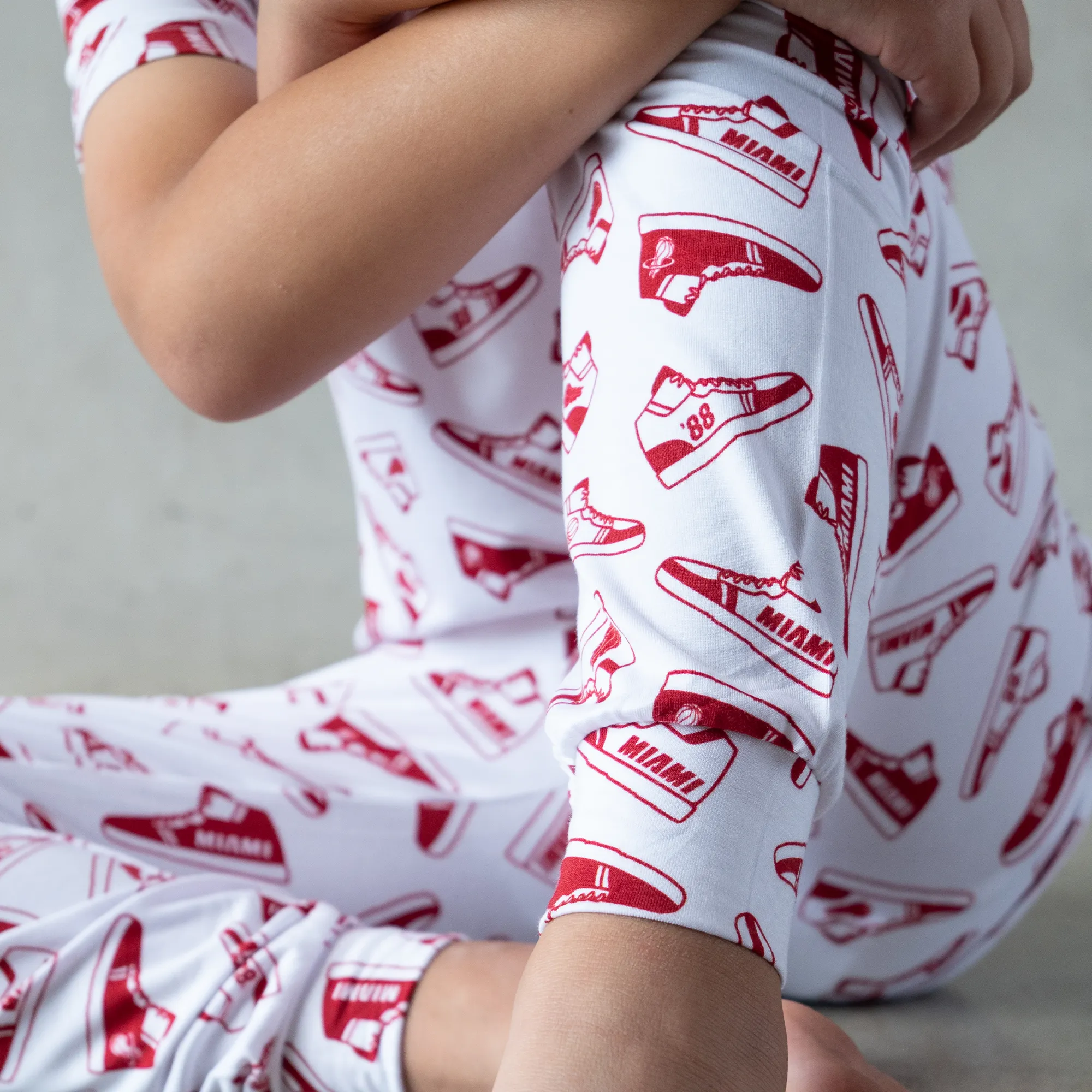 Court Culture X Everyday Leisure Sneakers Short Sleeve PJ Set sold by Miami Heat Store product image thumbnail 5