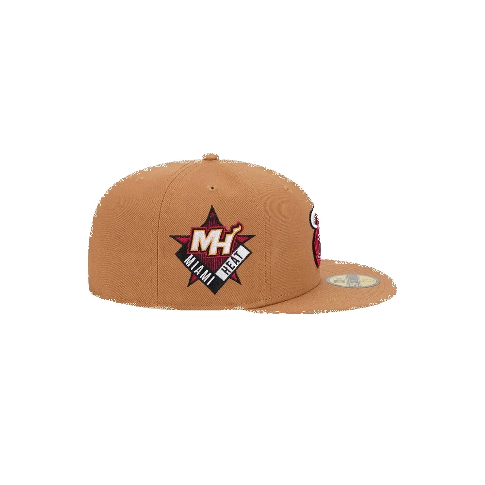 New Era Miami HEAT Khaki Color Pack Youth Hat sold by Miami Heat Store product image thumbnail 4