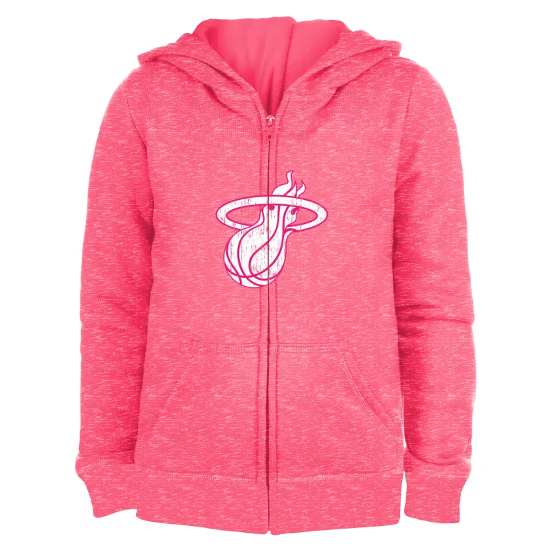 New Era Miami HEAT Pink Logo Girls Hoodie sold by Miami Heat Store