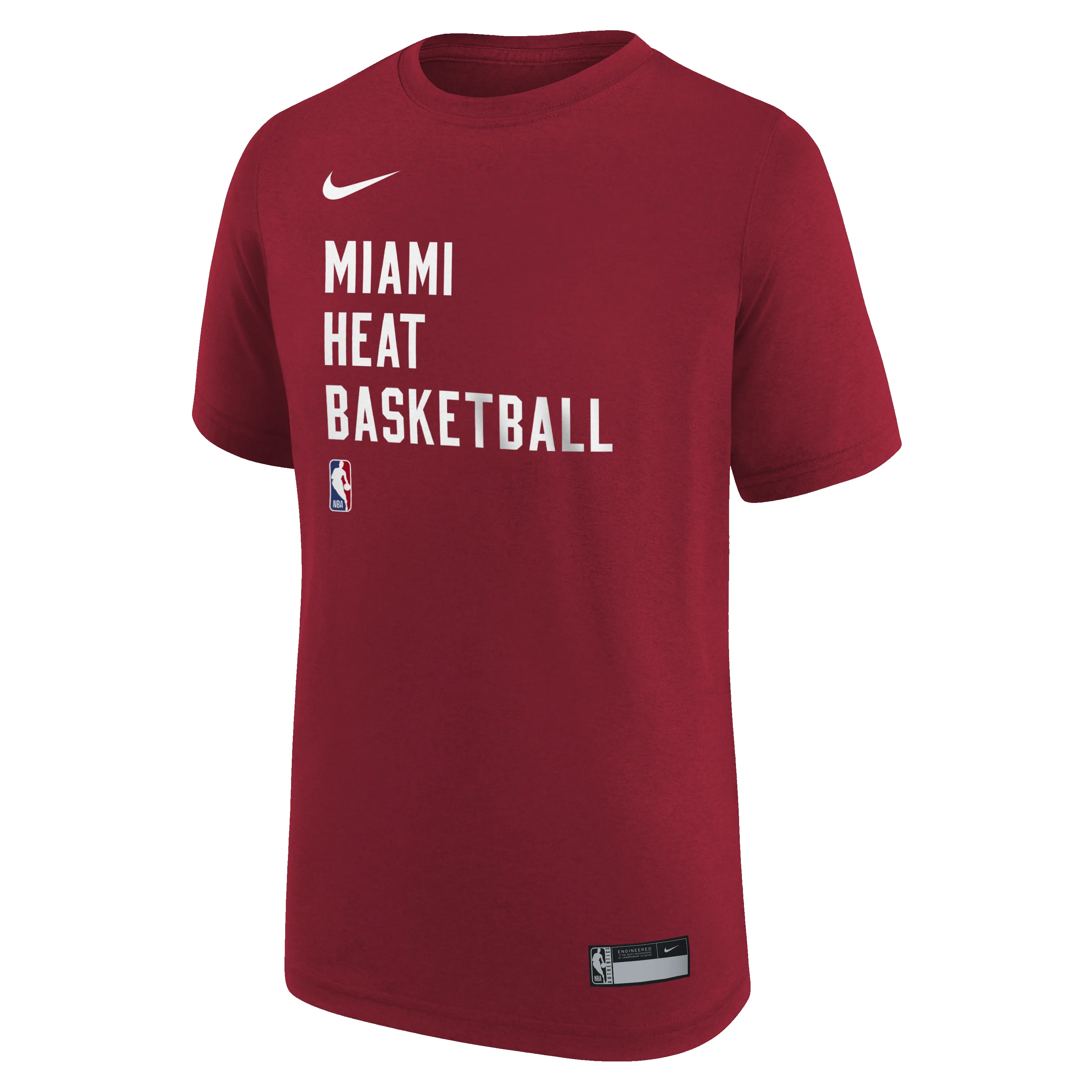Nike Miami HEAT 2023-24 On-Court Red Practice Youth Tee sold by Miami Heat Store