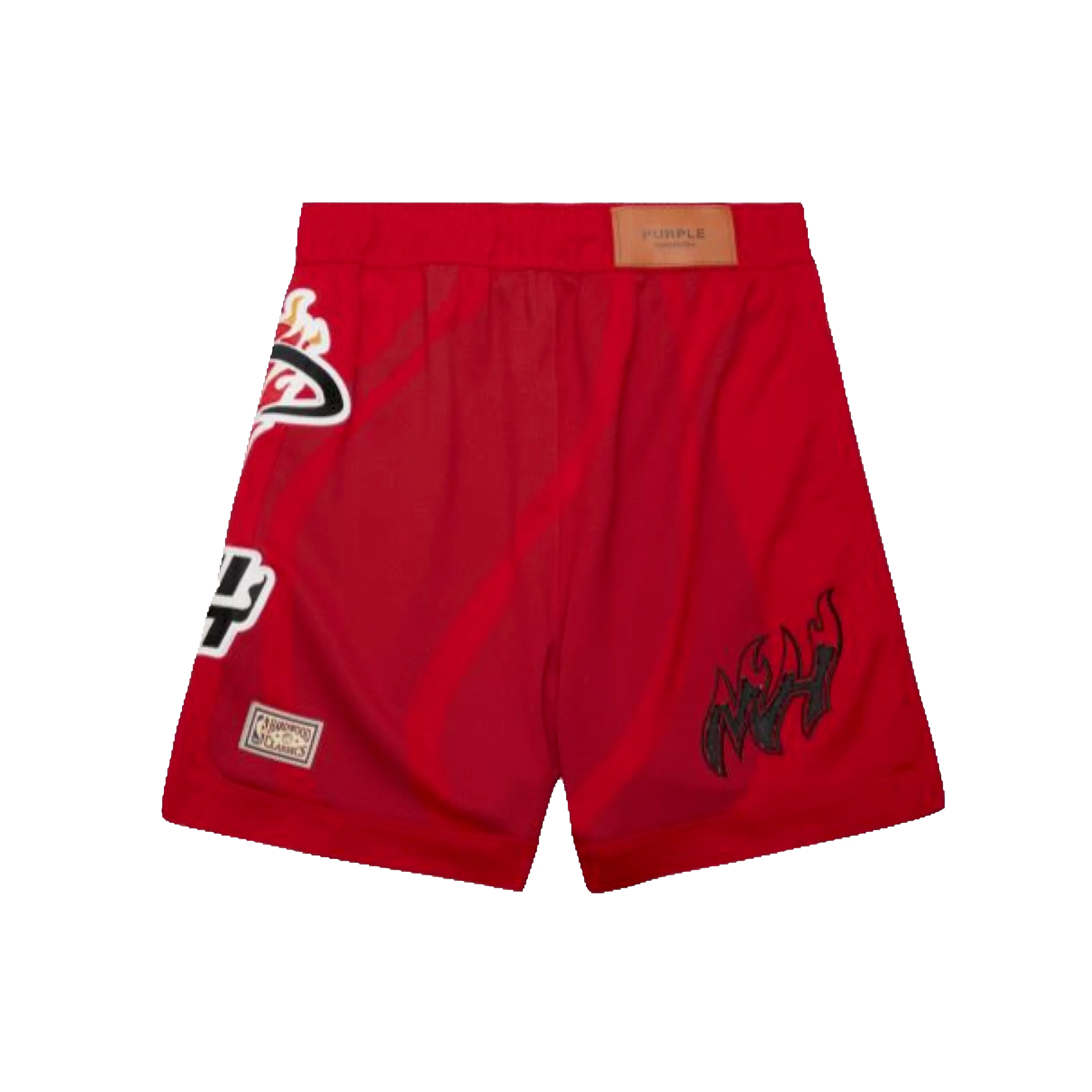 Mitchell & Ness x Purple Brand Miami HEAT Mesh Shorts sold by Miami Heat Store product image thumbnail 2