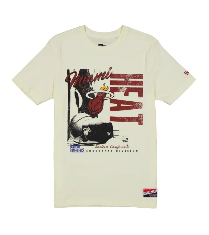 New Era Miami HEAT Throwback Crew Tee sold by Miami Heat Store