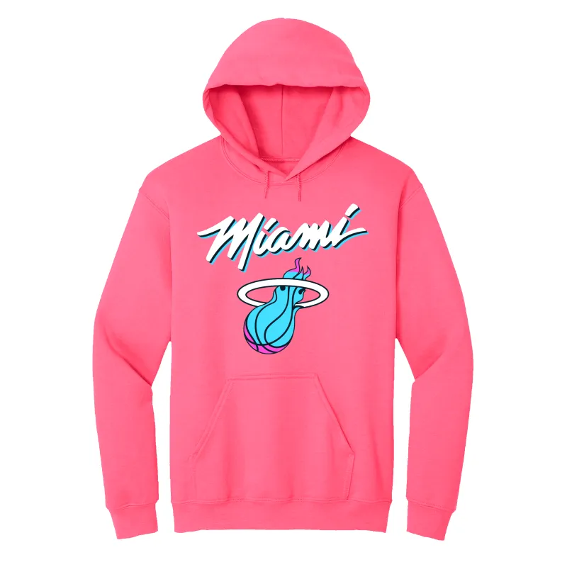 Miami HEAT Original Vice Pink Hoodie sold by Miami Heat Store