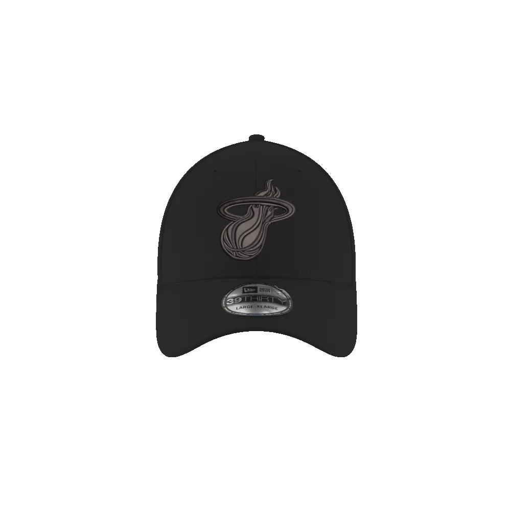 New Era Miami HEAT Black Logo Flex Fit Hat sold by Miami Heat Store