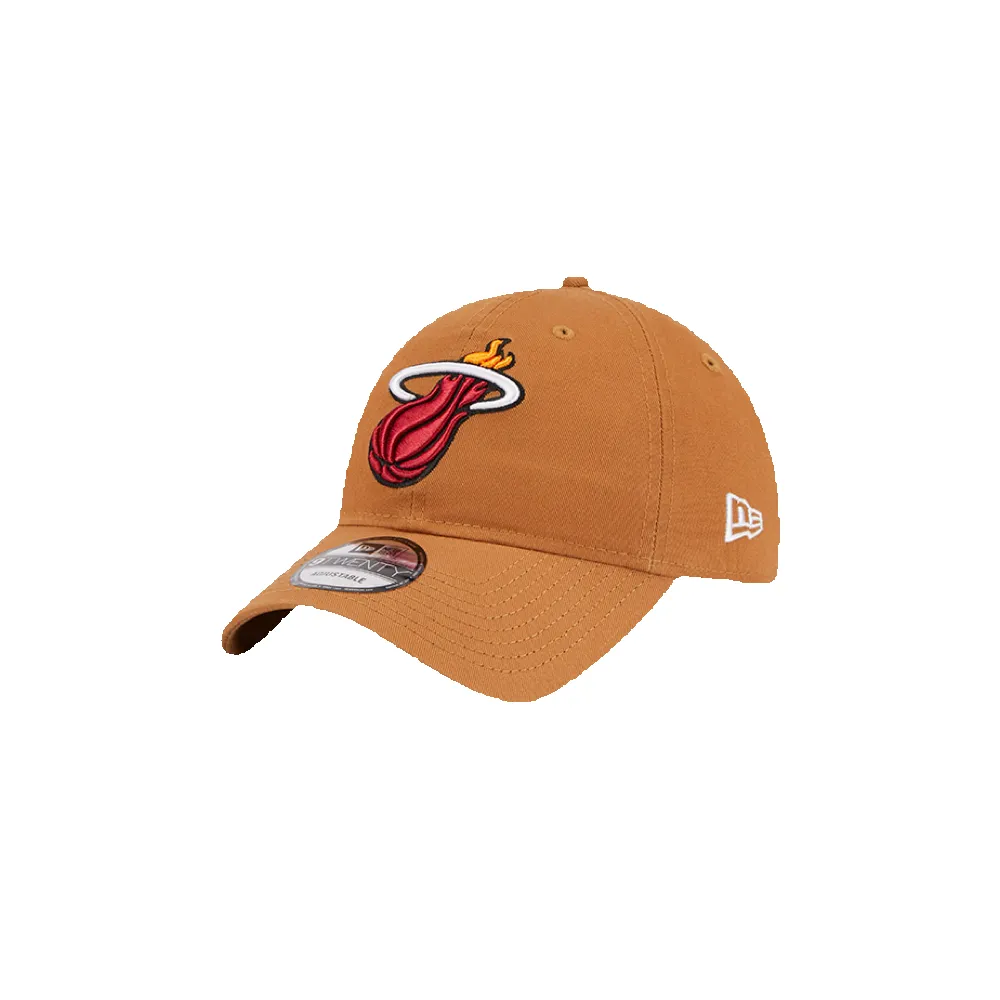 New Era Miami HEAT Tan Logo Dad Hat sold by Miami Heat Store product image thumbnail 3