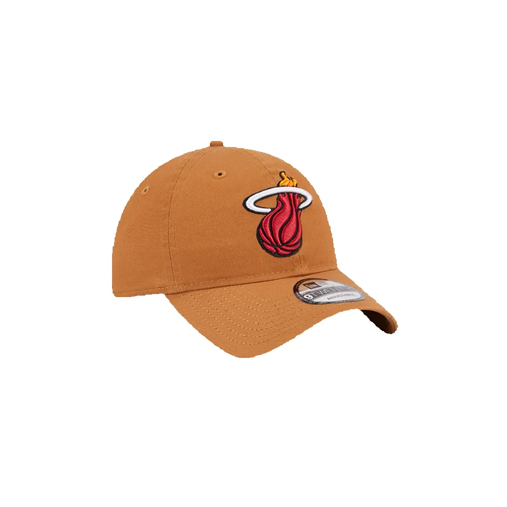 New Era Miami HEAT Tan Logo Dad Hat sold by Miami Heat Store product image thumbnail 5