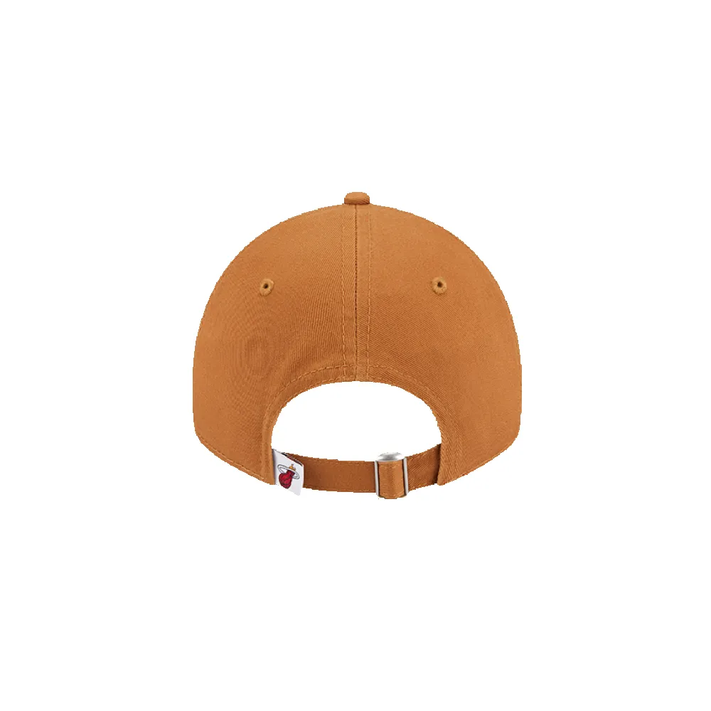 New Era Miami HEAT Tan Logo Dad Hat sold by Miami Heat Store product image thumbnail 2