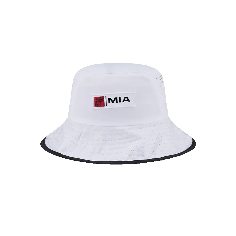 New Era Miami HEAT White Bucket Hat sold by Miami Heat Store
