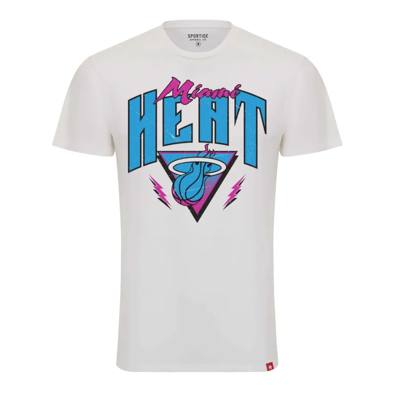 Sportiqe Miami HEAT Original Vice White Tee sold by Miami Heat Store