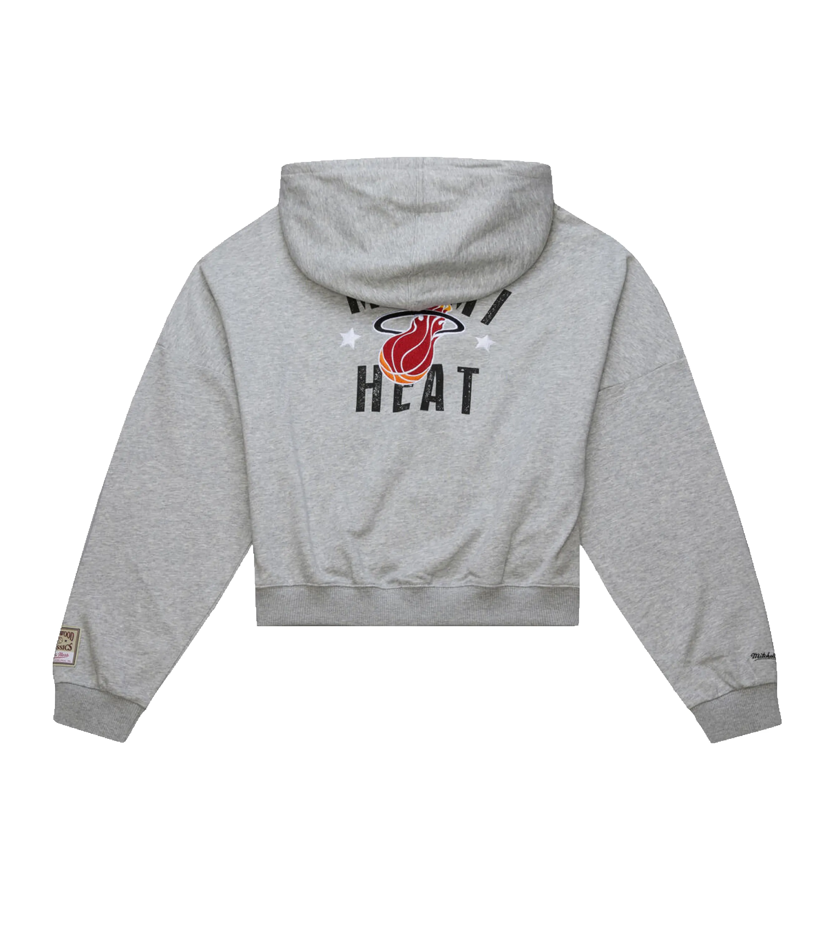 Mitchell & Ness Miami HEAT Cropped Women's Jacket sold by Miami Heat Store product image thumbnail 2