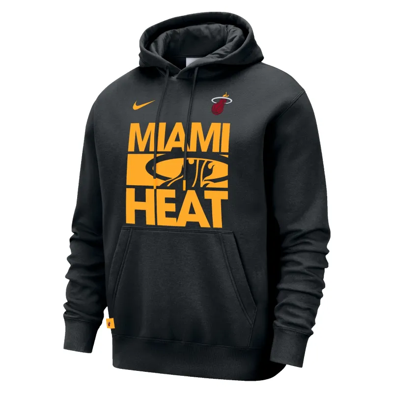 Nike Miami HEAT Club Wordmark Pullover Hoodie sold by Miami Heat Store