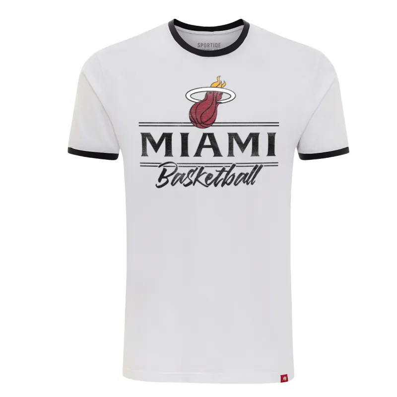 Sportiqe Miami HEAT Renton Ringer Tee sold by Miami Heat Store