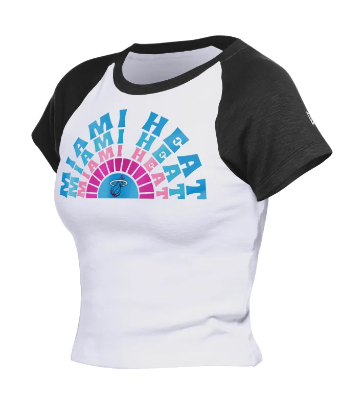 New Era Miami HEAT Original Vice Women's Raglan Tee sold by Miami Heat Store