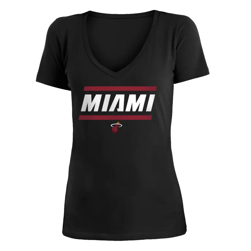 New ERA Ladies Miami V-Neck sold by Miami Heat Store