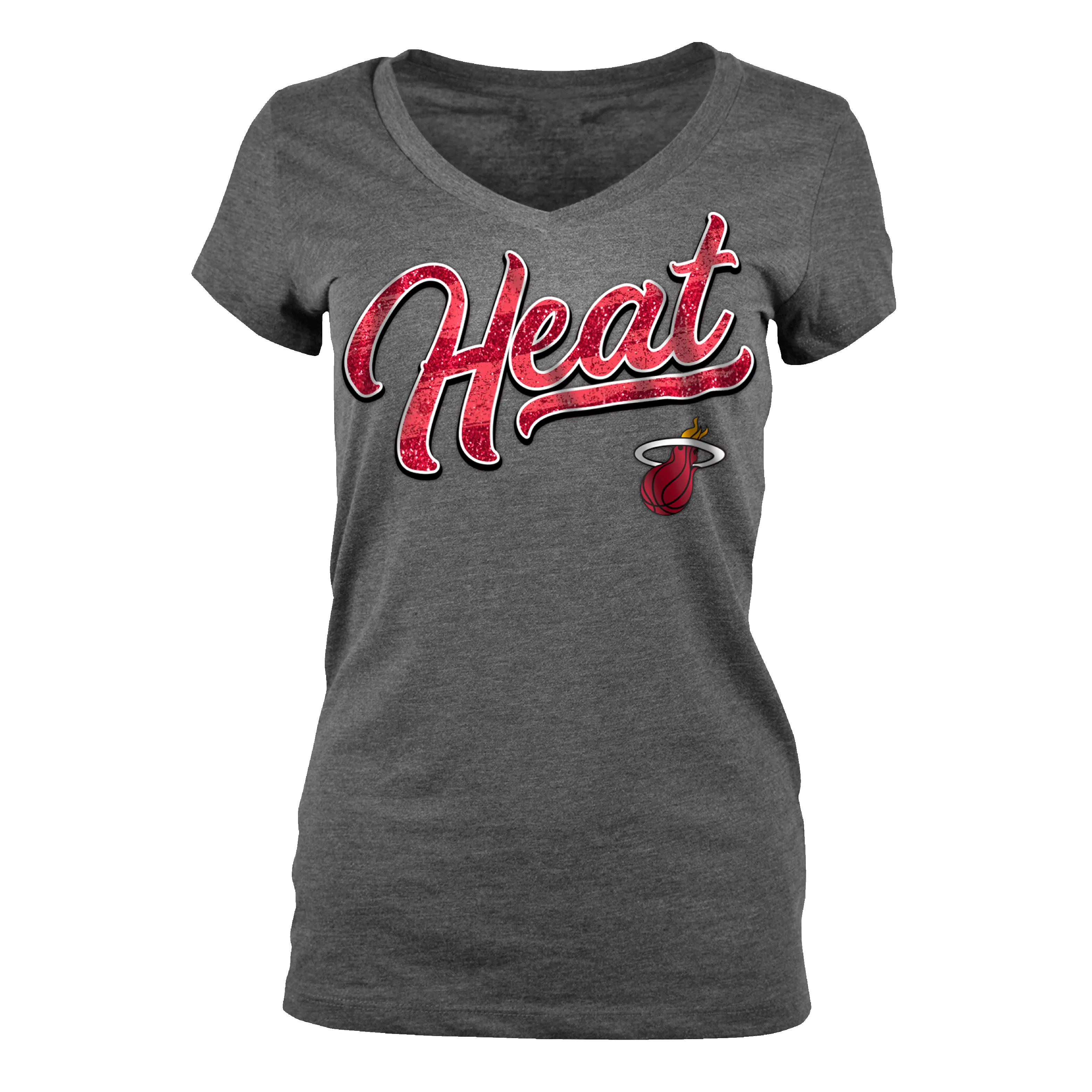 New ERA Miami HEAT Ladies Short Sleeve VNeck Tee sold by Miami Heat Store