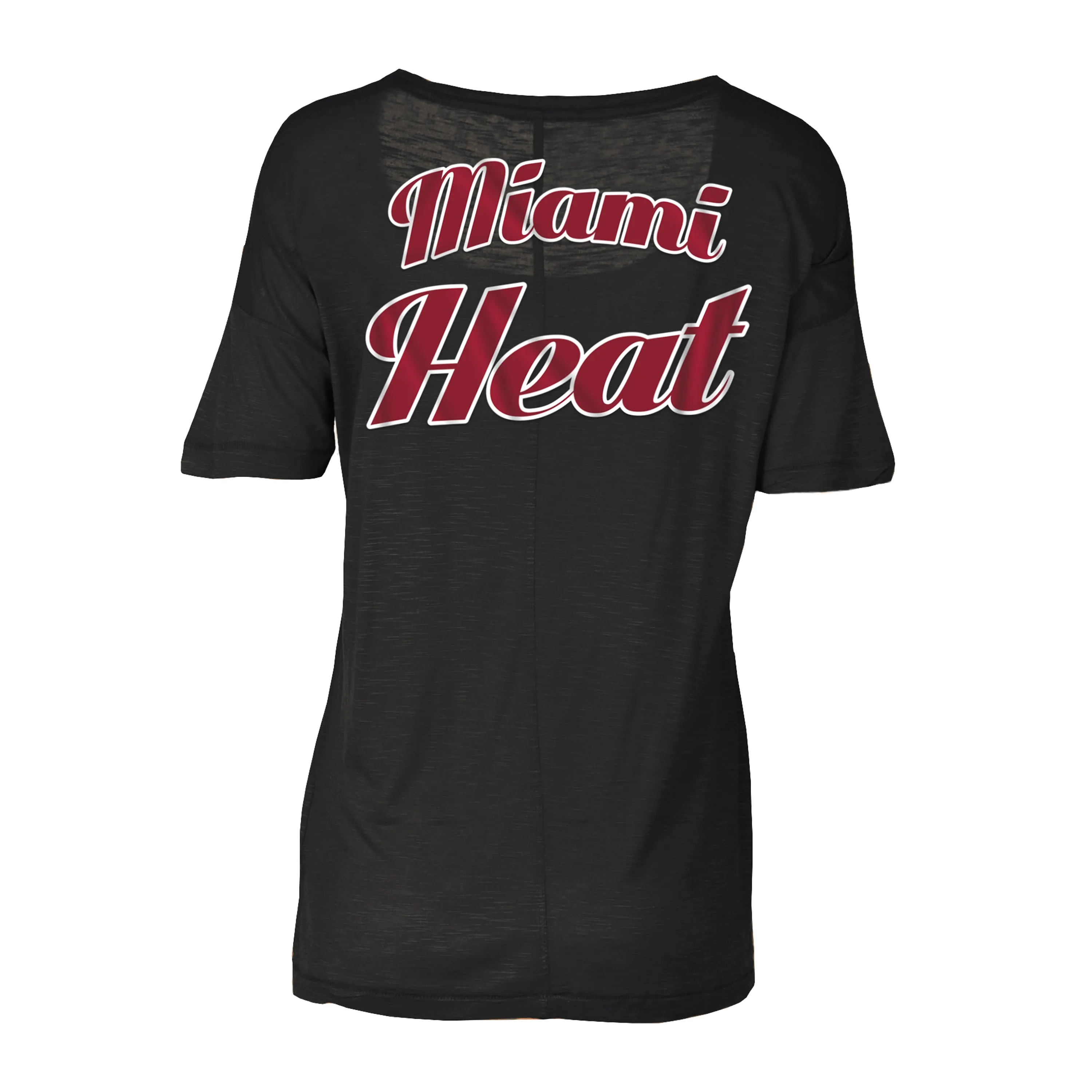 New ERA Miami HEAT Women's Scoop Rayon Tee Black sold by Miami Heat Store product image thumbnail 2