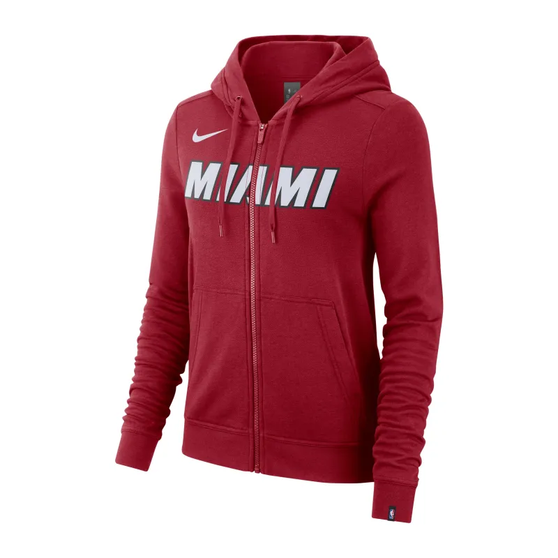 Nike Ladies Wordmark Full Zip Essential Hoodie sold by Miami Heat Store