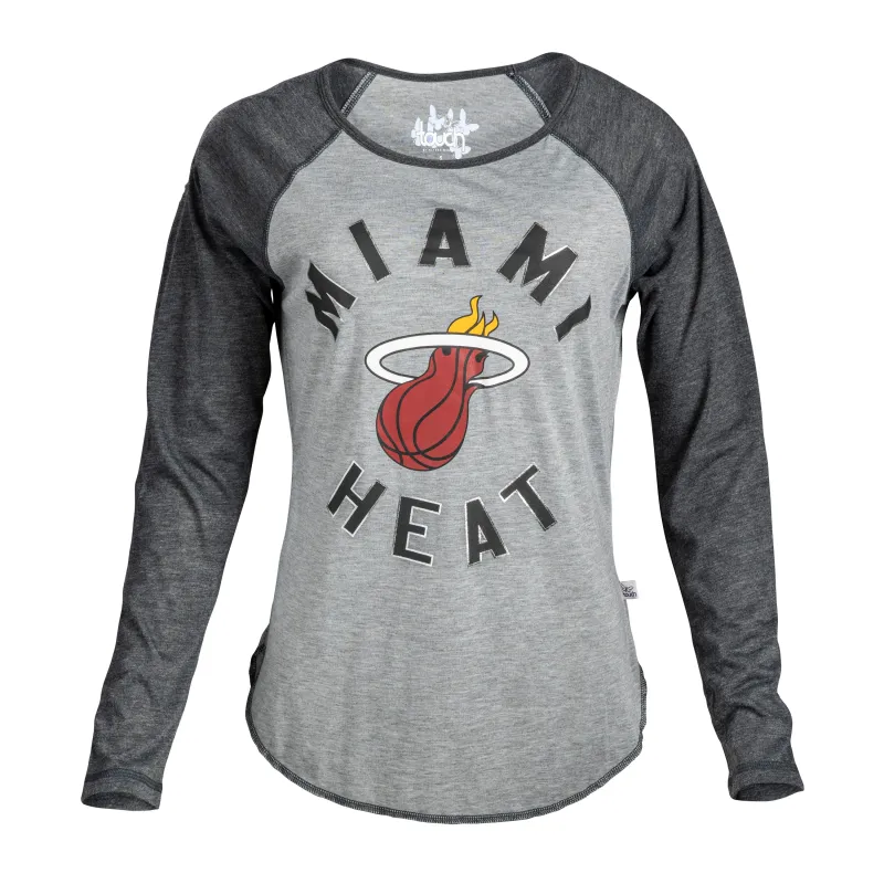 GIII Maimi HEAT Ladies Long Sleeve Drive Top sold by Miami Heat Store
