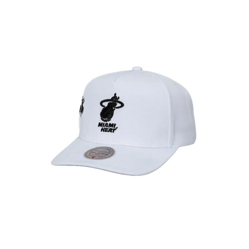 Mitchell & Ness Miami HEAT 2013 NBA Finals White Snapback sold by Miami Heat Store
