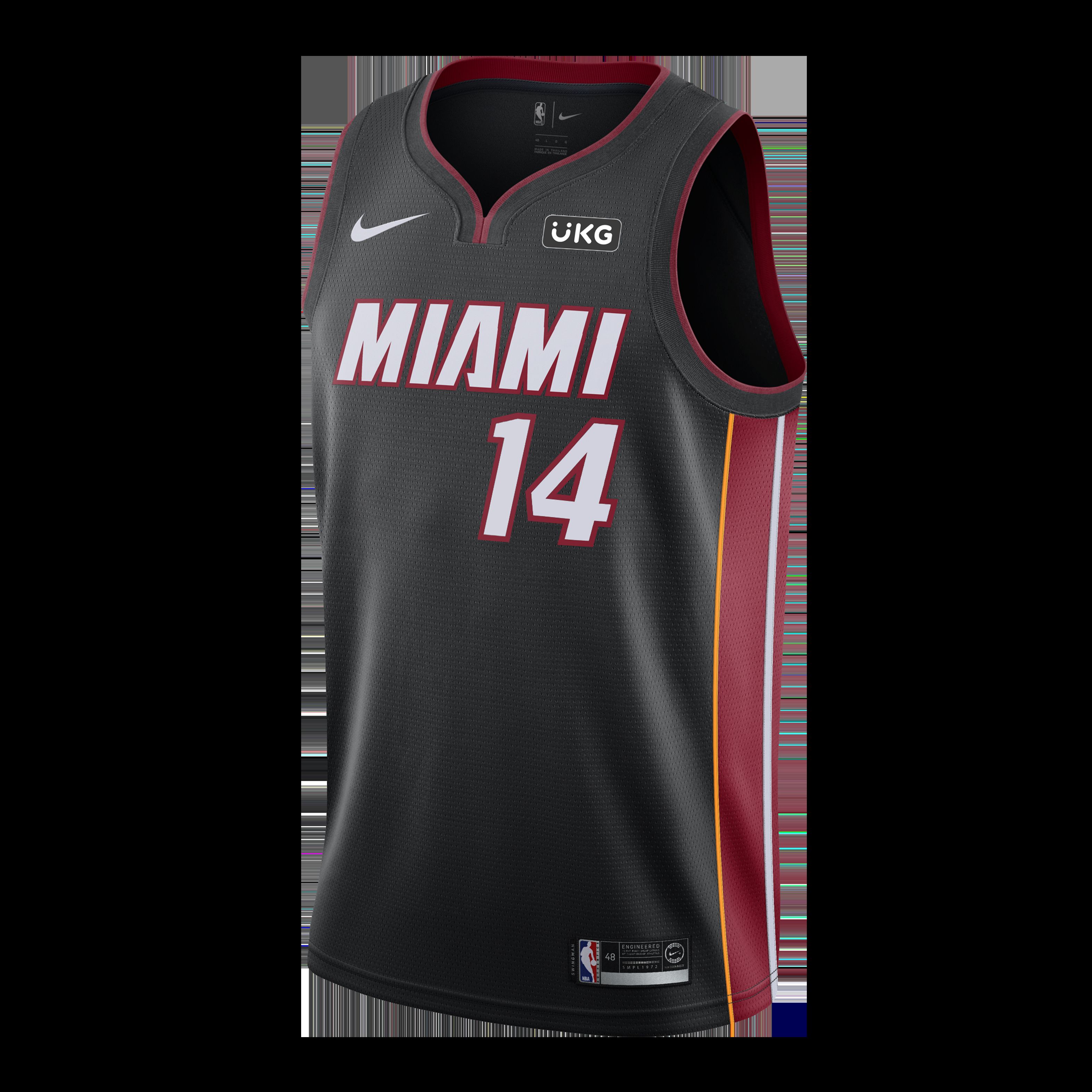Tyler Herro Nike Icon Black Swingman Jersey sold by Miami Heat Store