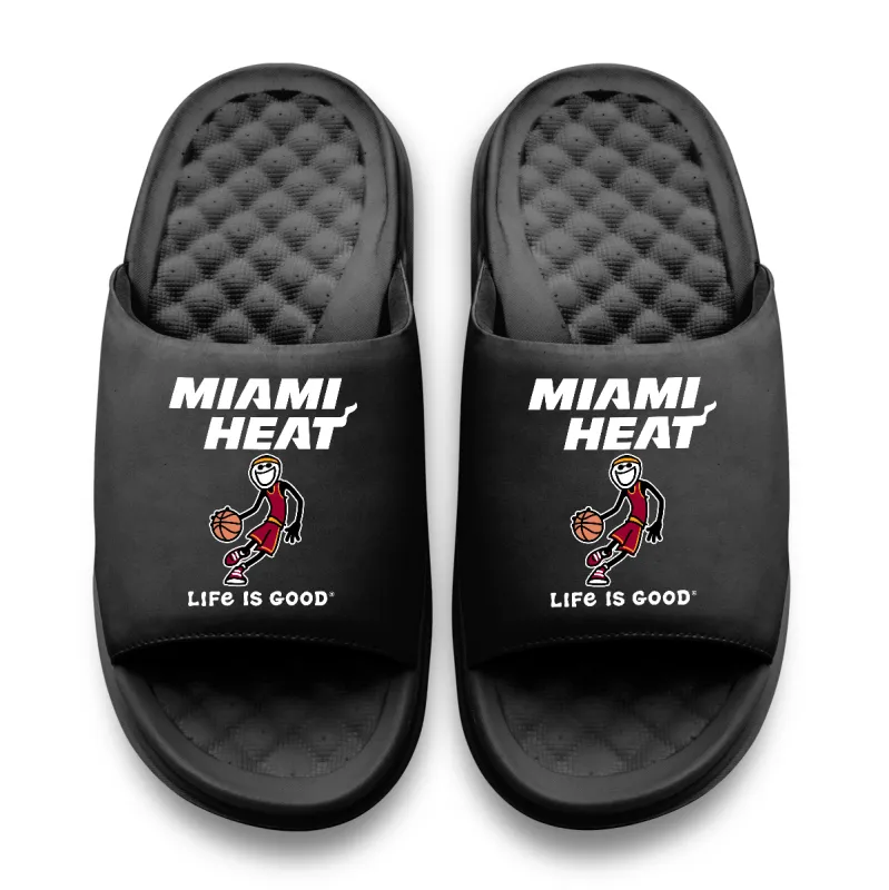 ISlide Miami HEAT Life is Good Motive Sandals sold by Miami Heat Store