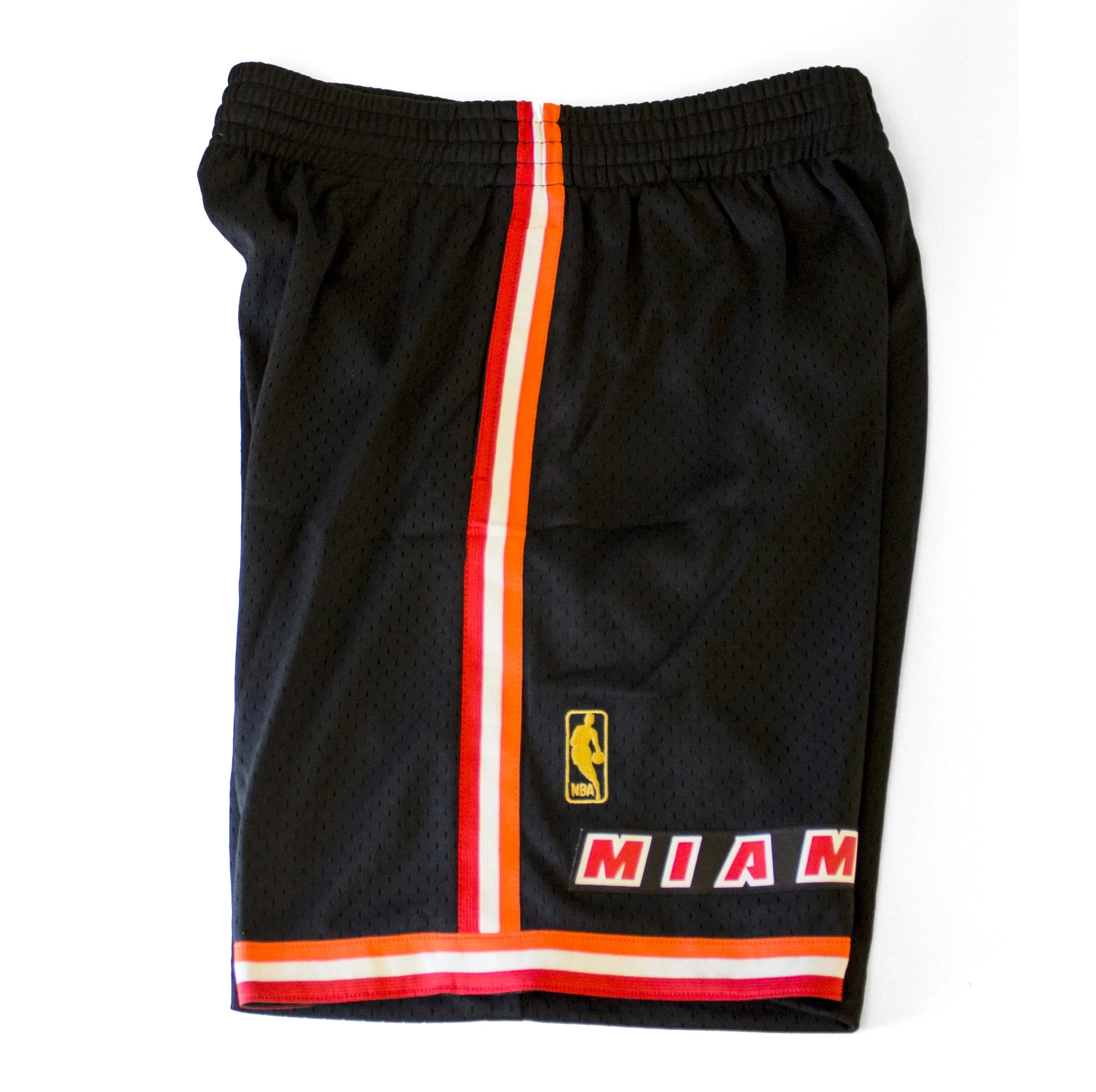 Mitchell & Ness Miami HEAT Swingman Shorts Black sold by Miami Heat Store product image thumbnail 3