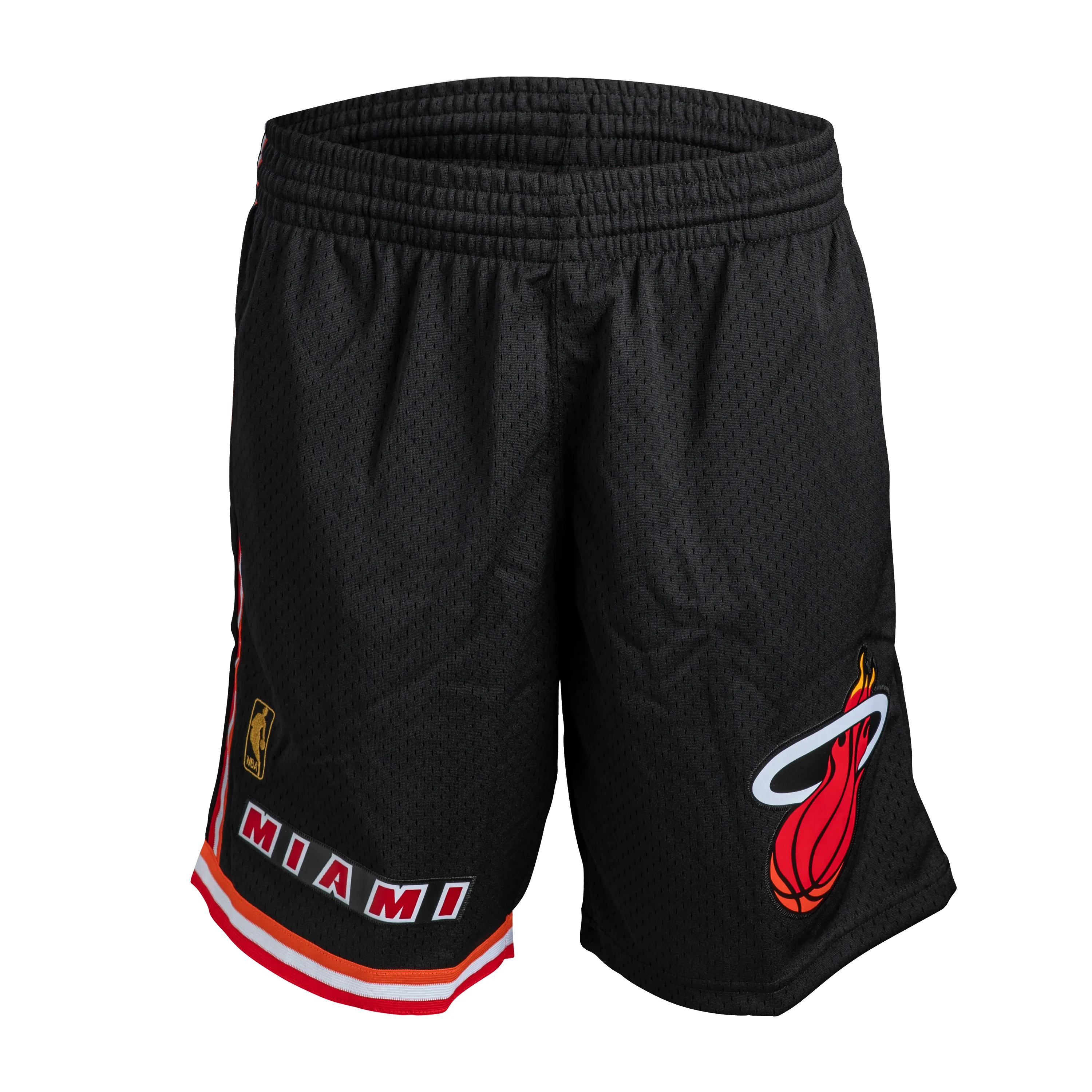 Mitchell & Ness Miami HEAT Swingman Shorts Black sold by Miami Heat Store
