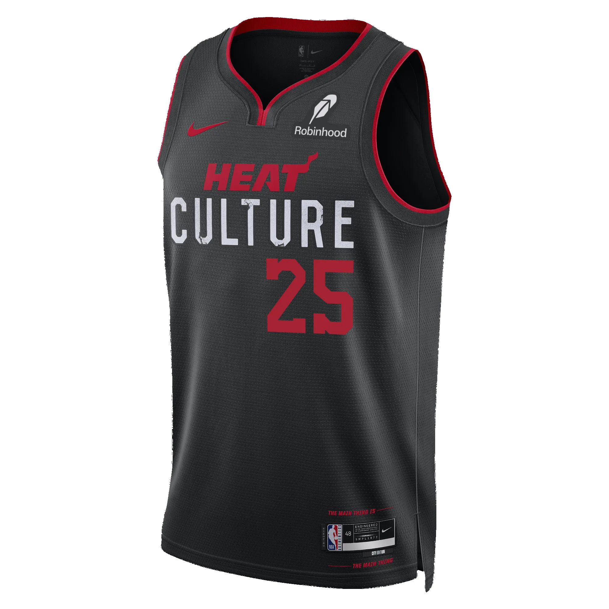 Kasparas Jakučionis Nike HEAT Culture Swingman Jersey sold by Miami Heat Store