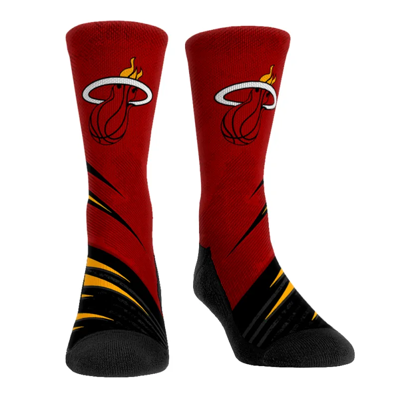 Rock Em' Miami HEAT Slant Socks sold by Miami Heat Store