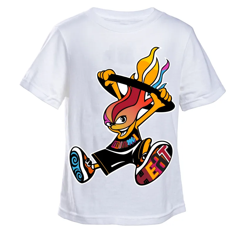 Court Culture Miami Mashup White Fuegito Youth Tee sold by Miami Heat Store