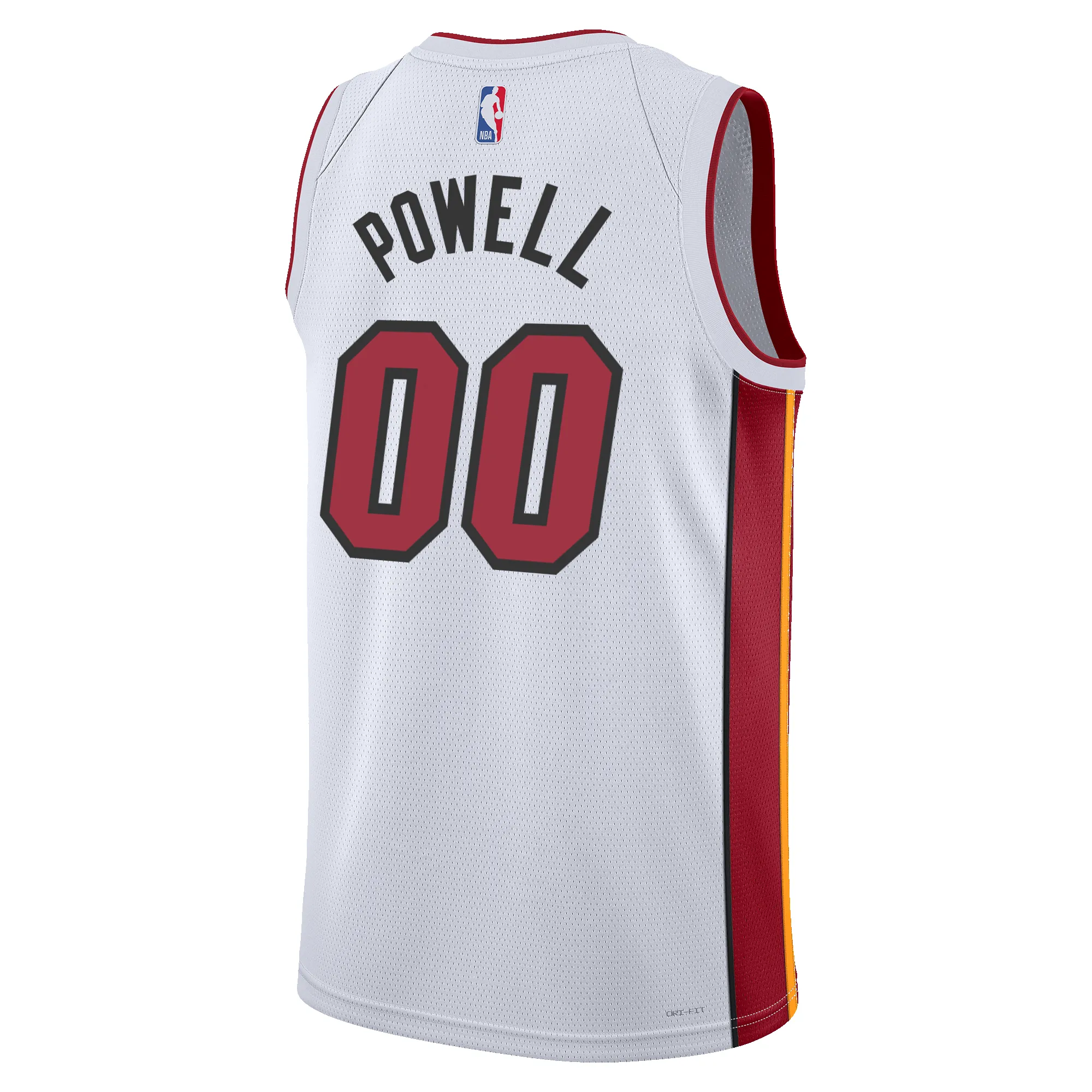 Norman Powell Nike Miami HEAT Association White Youth Swingman Jersey sold by Miami Heat Store product image thumbnail 3