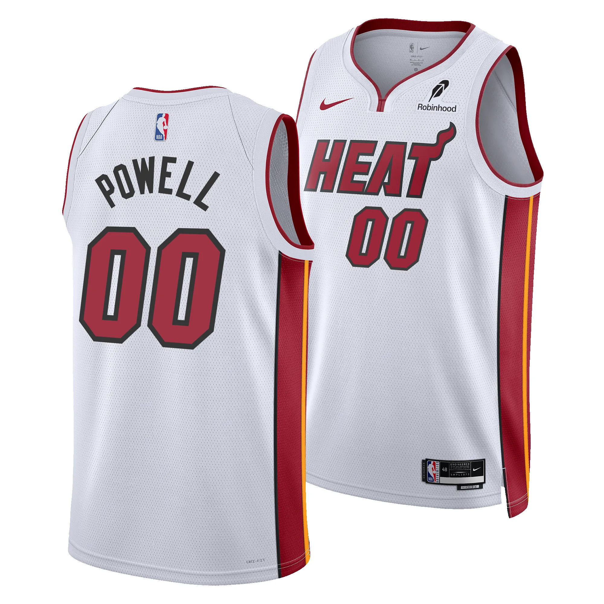 Norman Powell Nike Miami HEAT Association White Swingman Jersey sold by Miami Heat Store